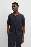 Cotton Jacquard Knit Shirt