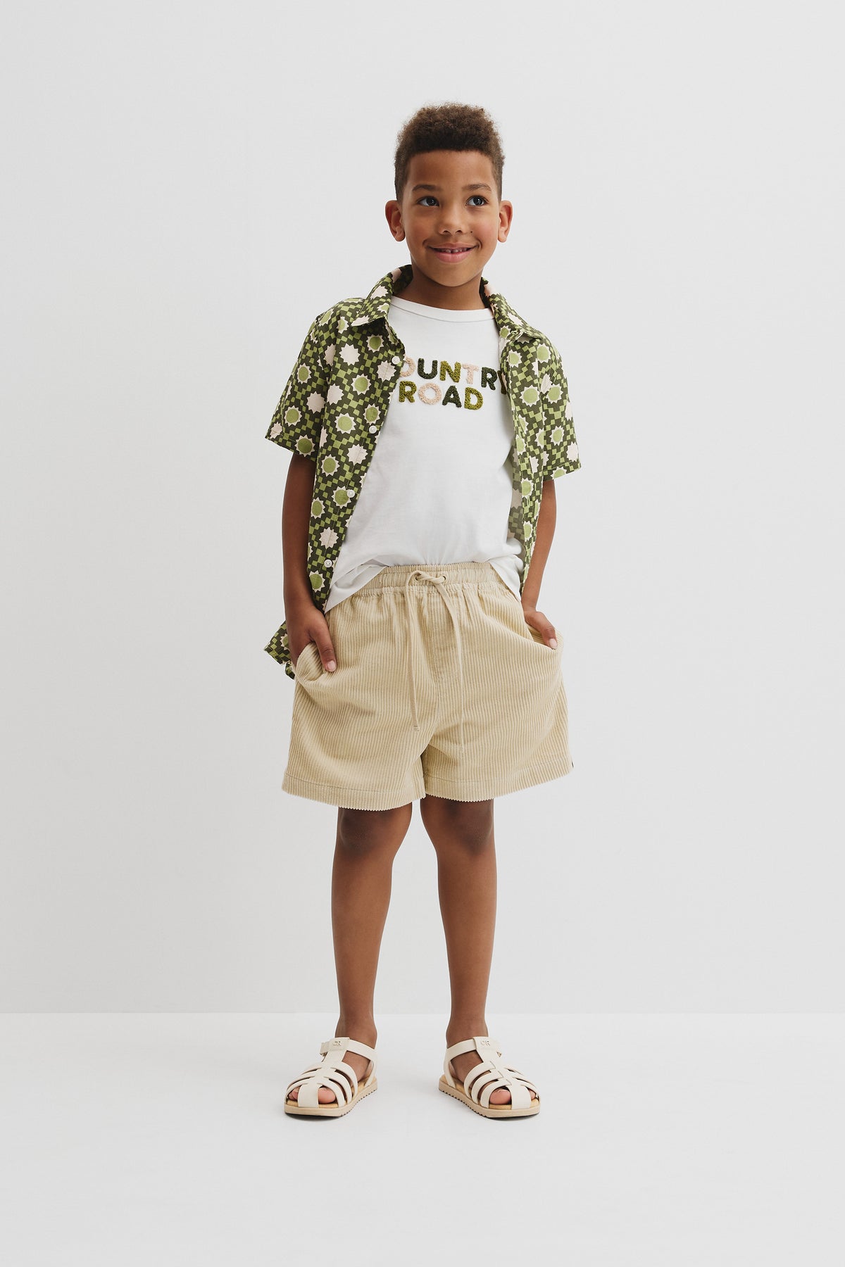 Organically Grown Cotton Boucle Logo T-Shirt