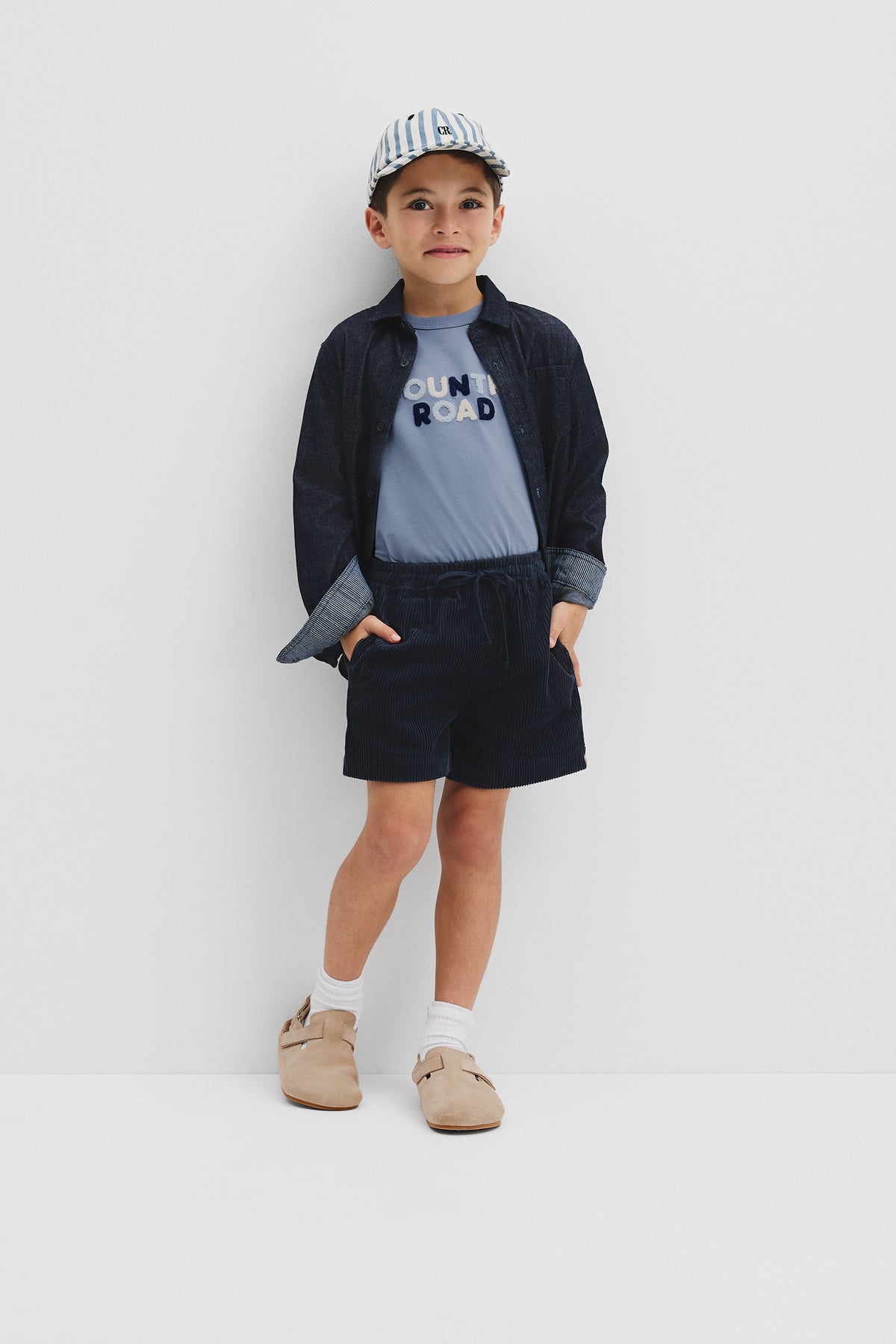 Organically Grown Cotton Boucle Logo T-Shirt