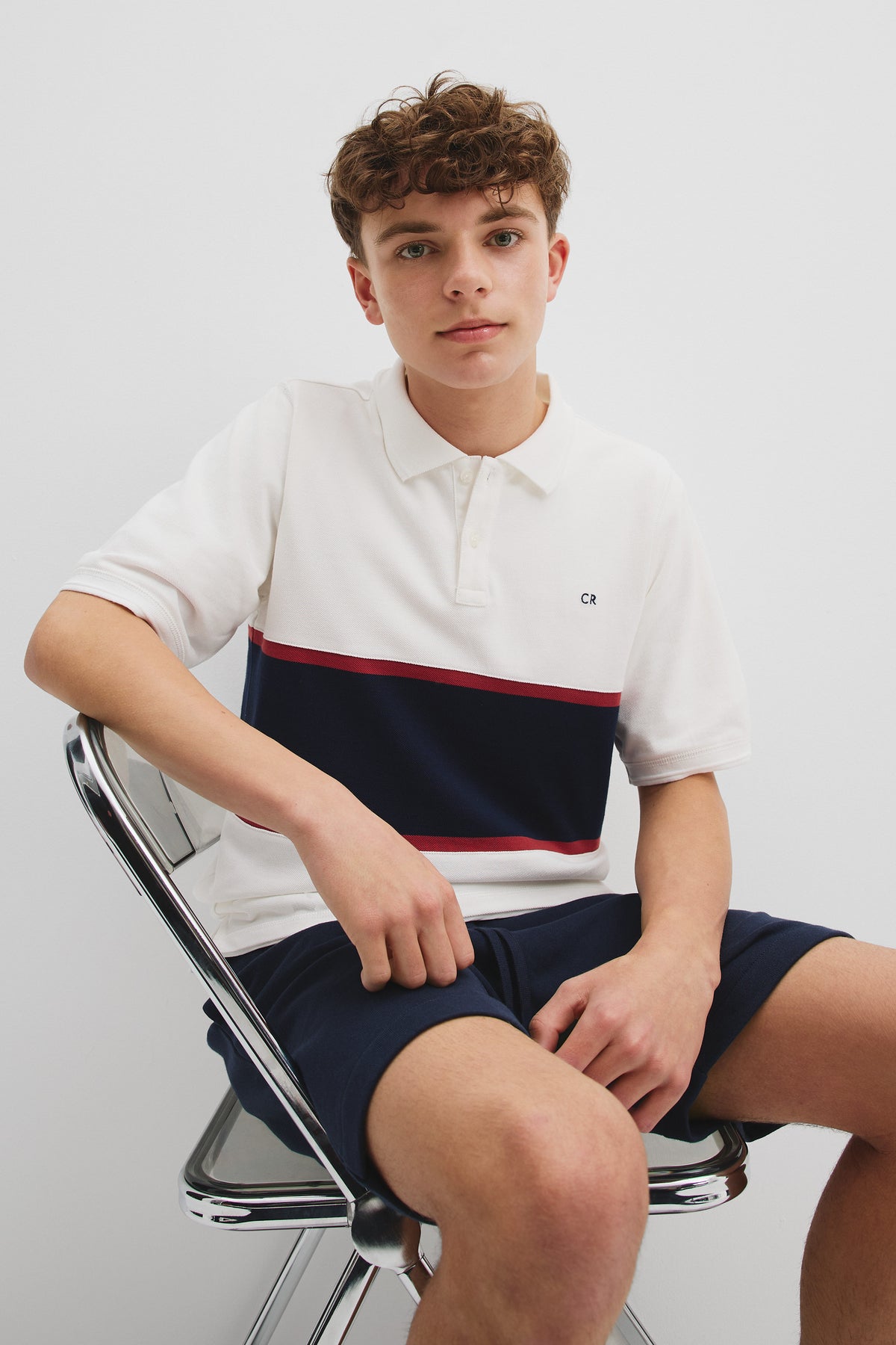 Teen Cotton Stripe Polo Shirt