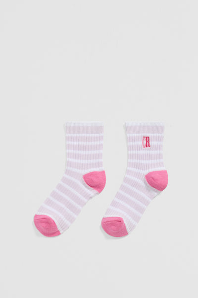 Rib Quarter Crew Sock