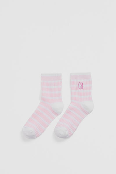 Rib Quarter Crew Sock