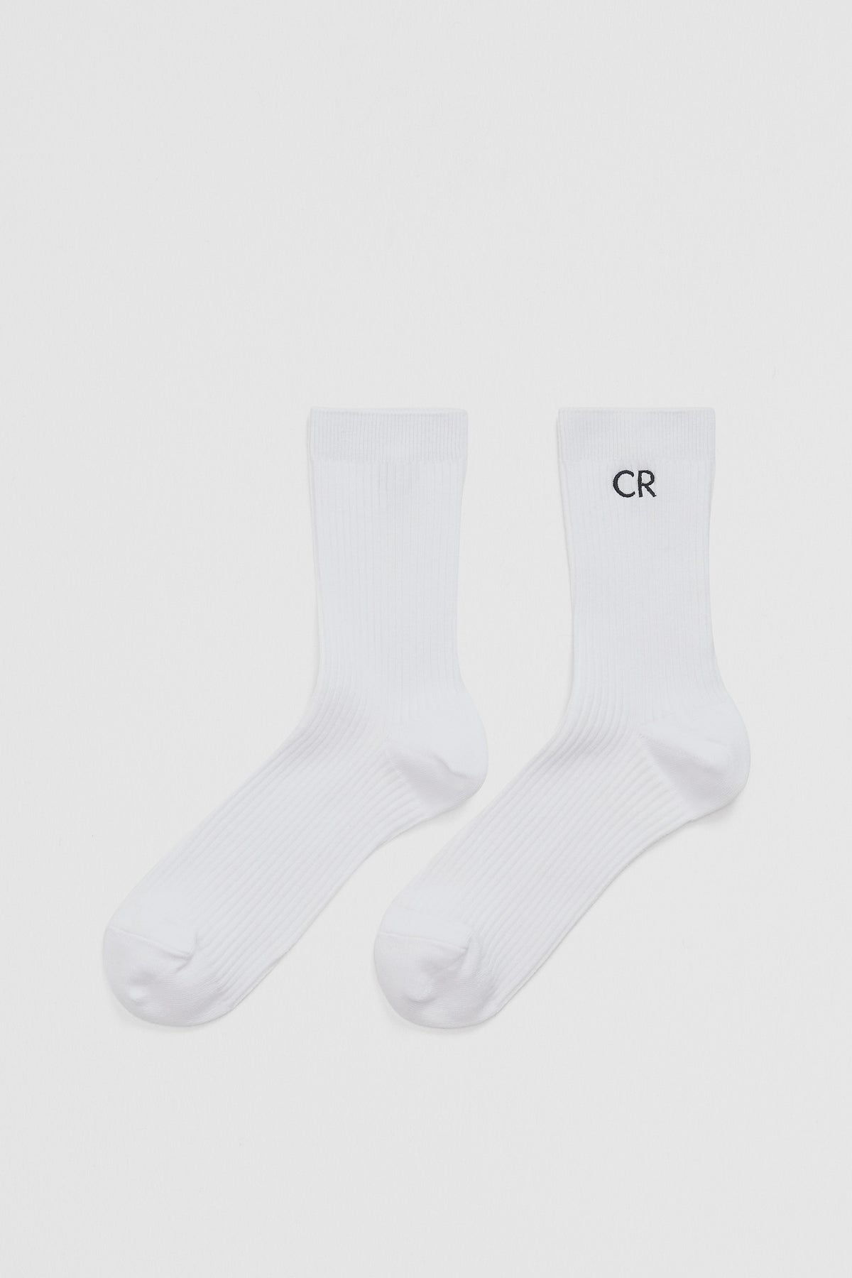 Australian Cotton Blend Cr Classic Logo Rib Three-Quarter Crew Sock