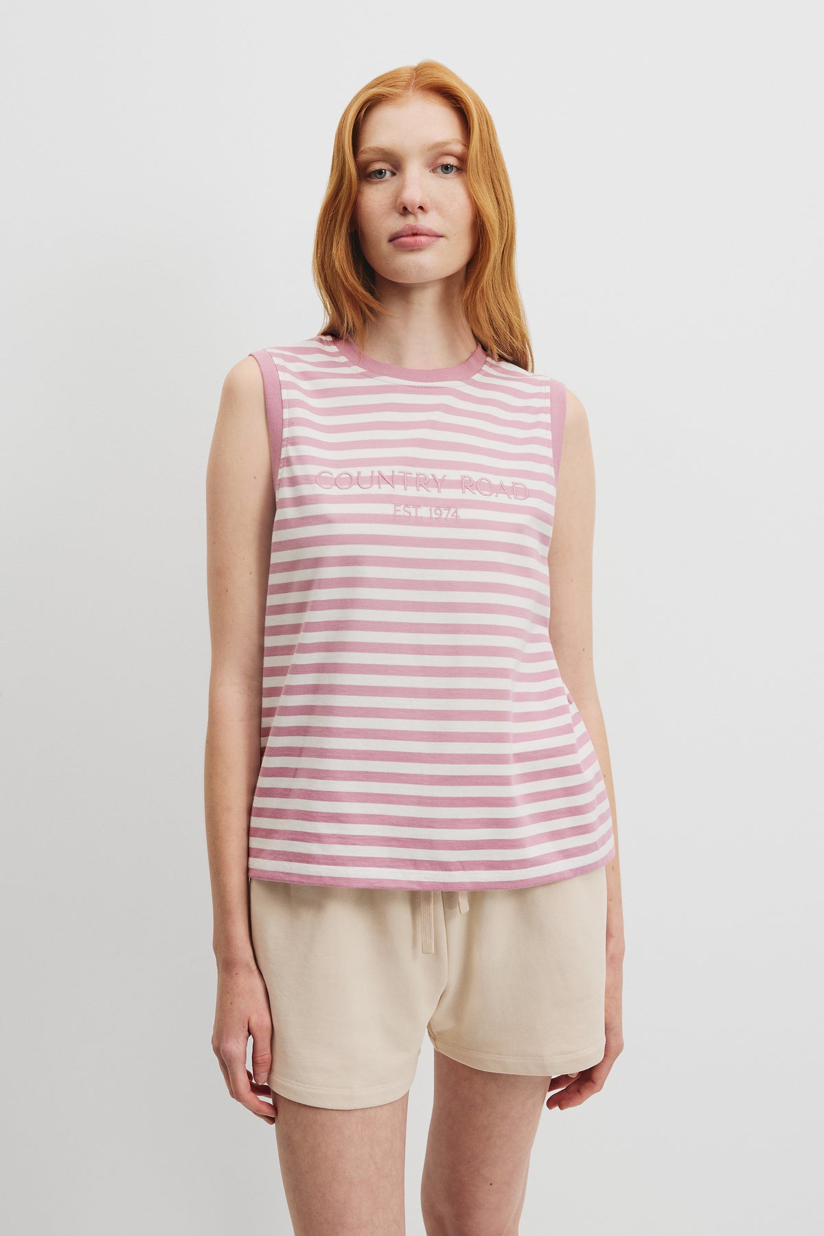 Australian Cotton Est. 1974 Stripe Tank