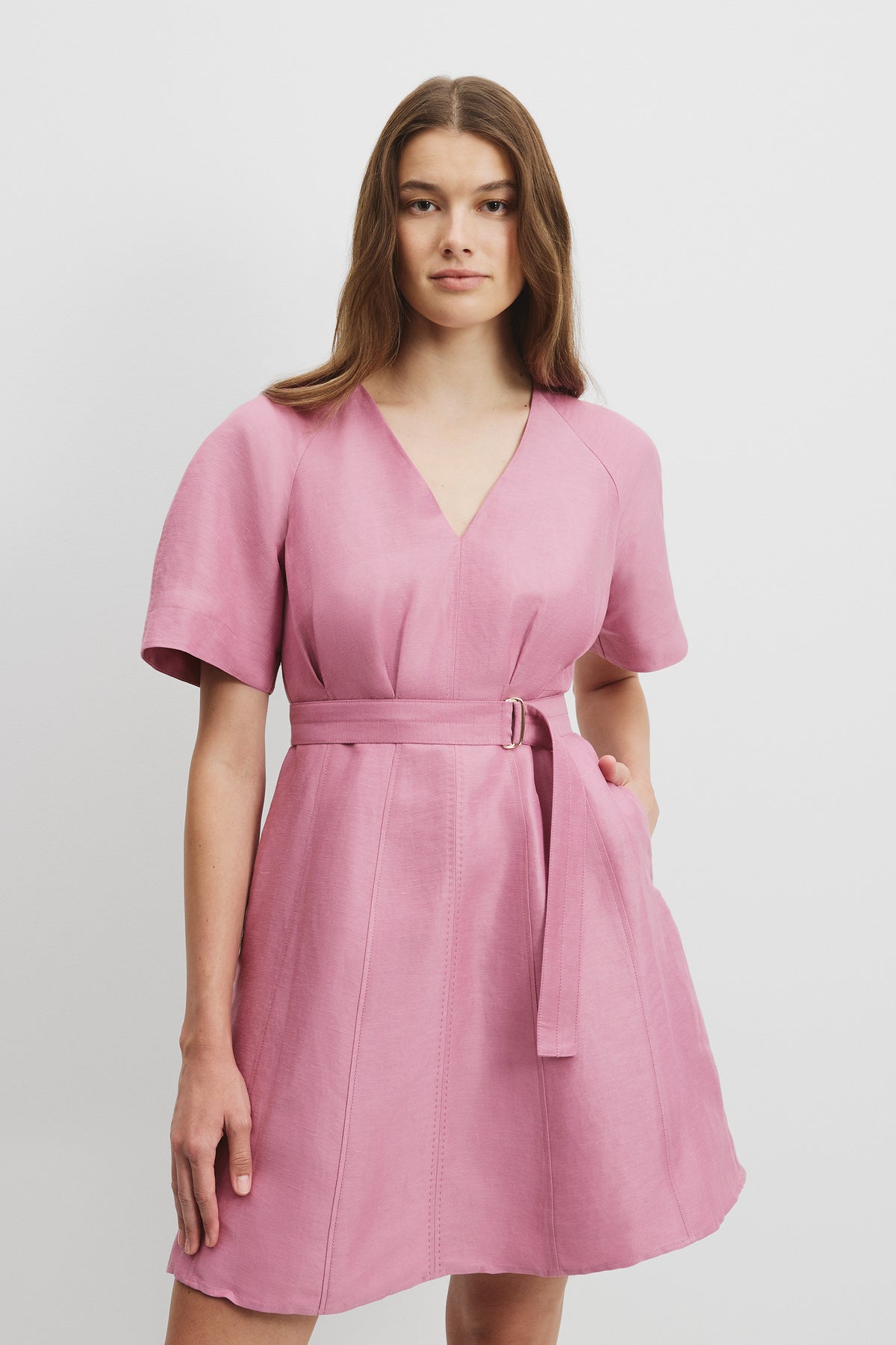 Panel Detail Mini Dress