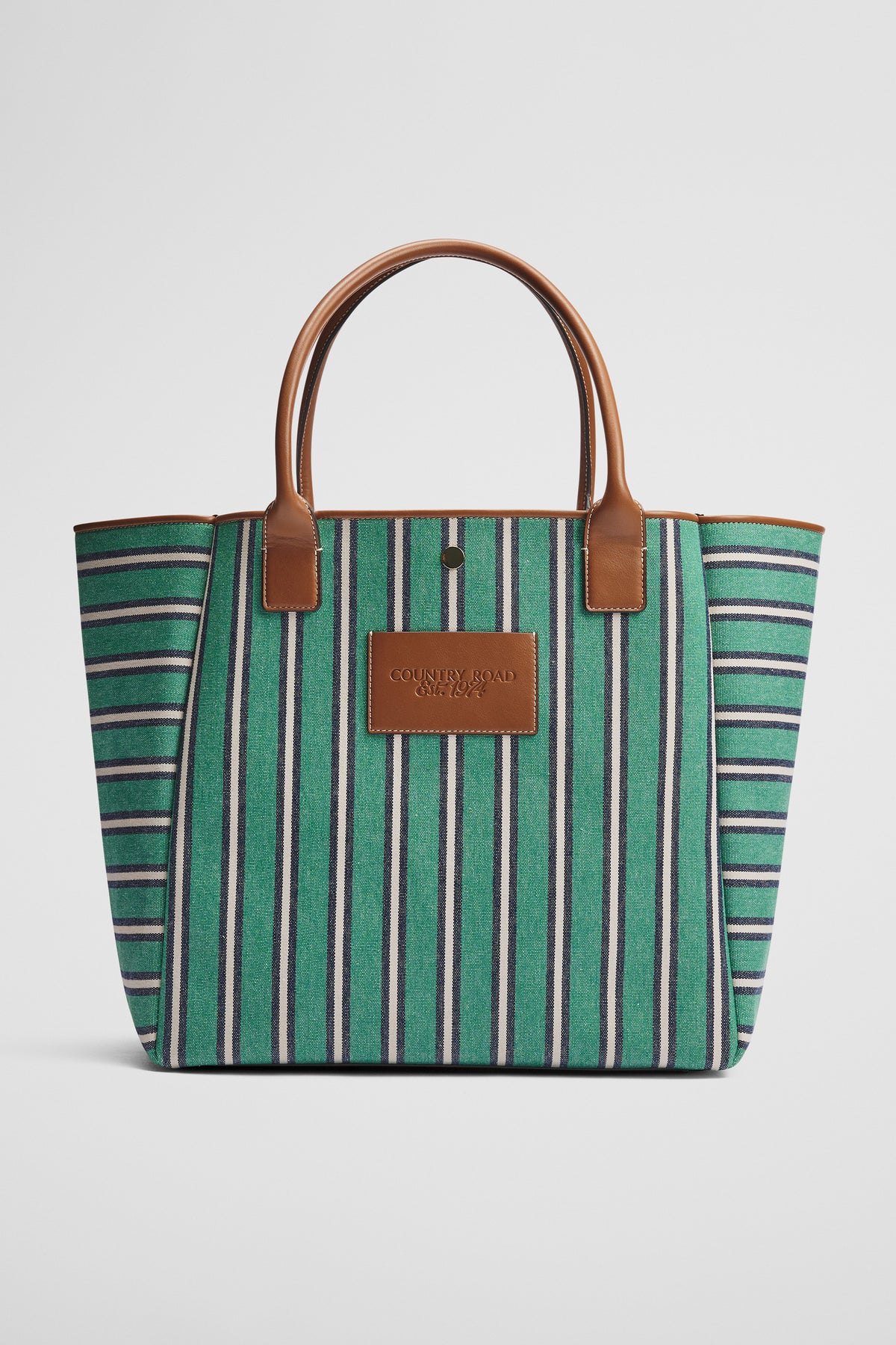 Australian Cotton Stripe Canvas Tote