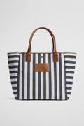 Australian Cotton Stripe Canvas Tote