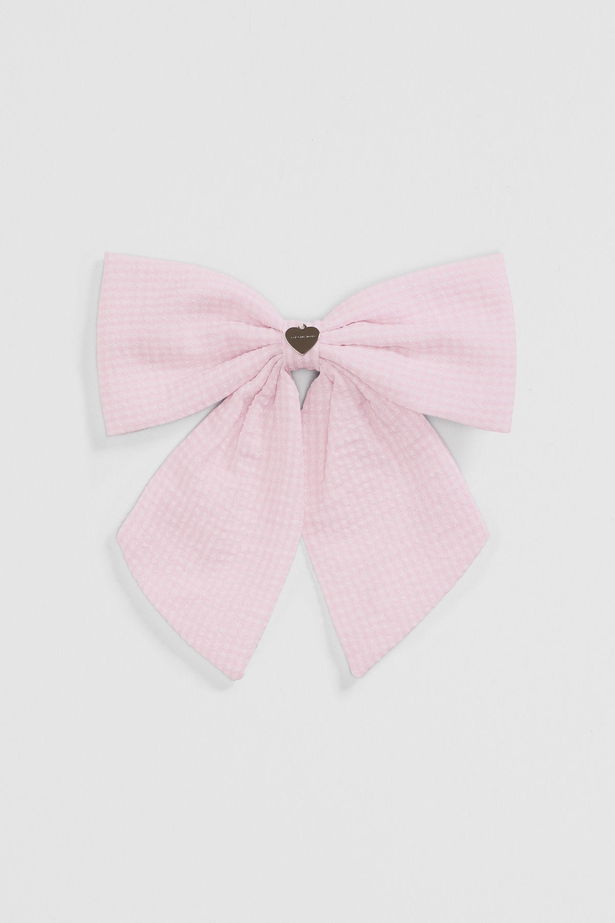 Large Gingham Bow Clip