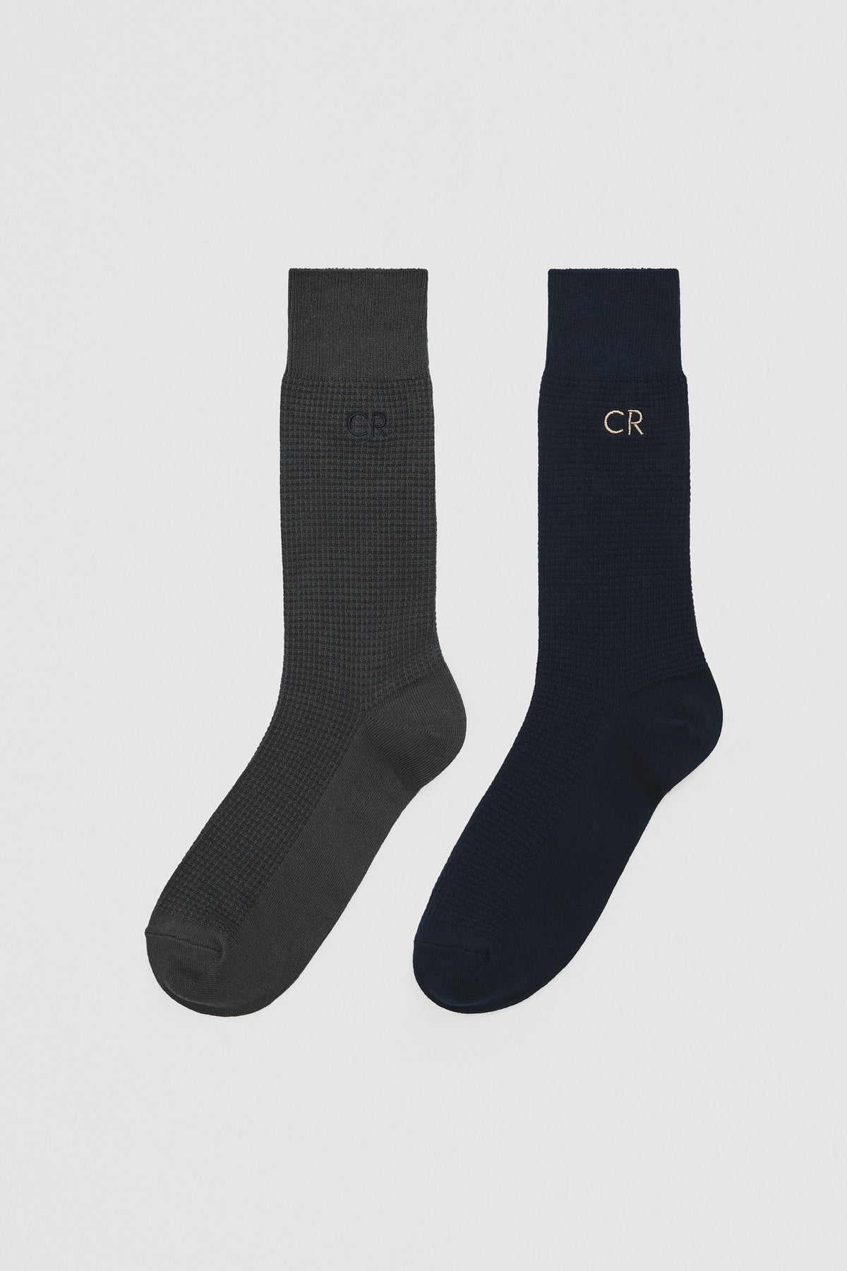 Australian Cotton Blend Cr Waffle Crew Sock Pack Of 2