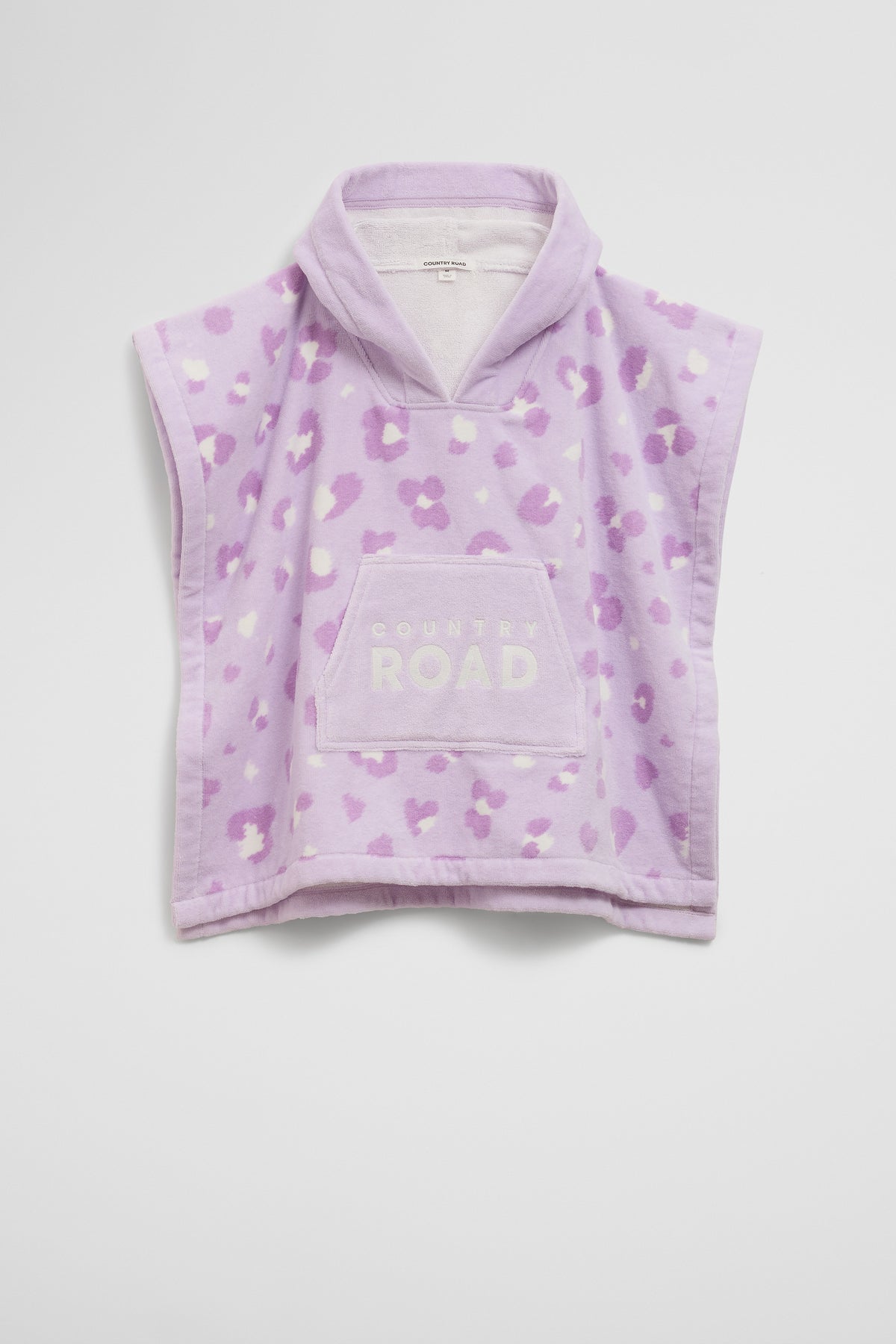 Australian Cotton Leopard Logo Poncho