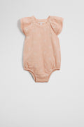 Cotton Shell Embroidered Romper
