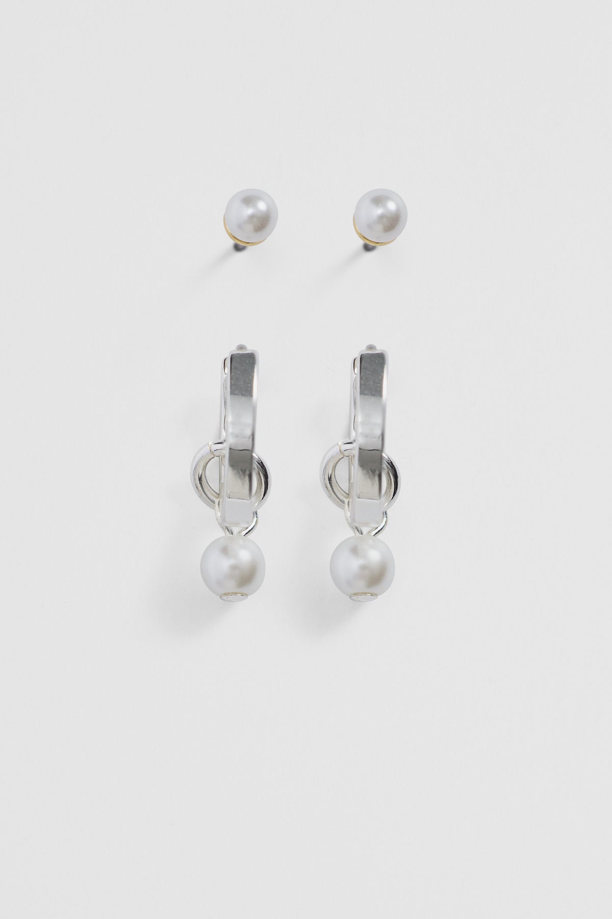 Pearl Charm Earring Pack Of 3