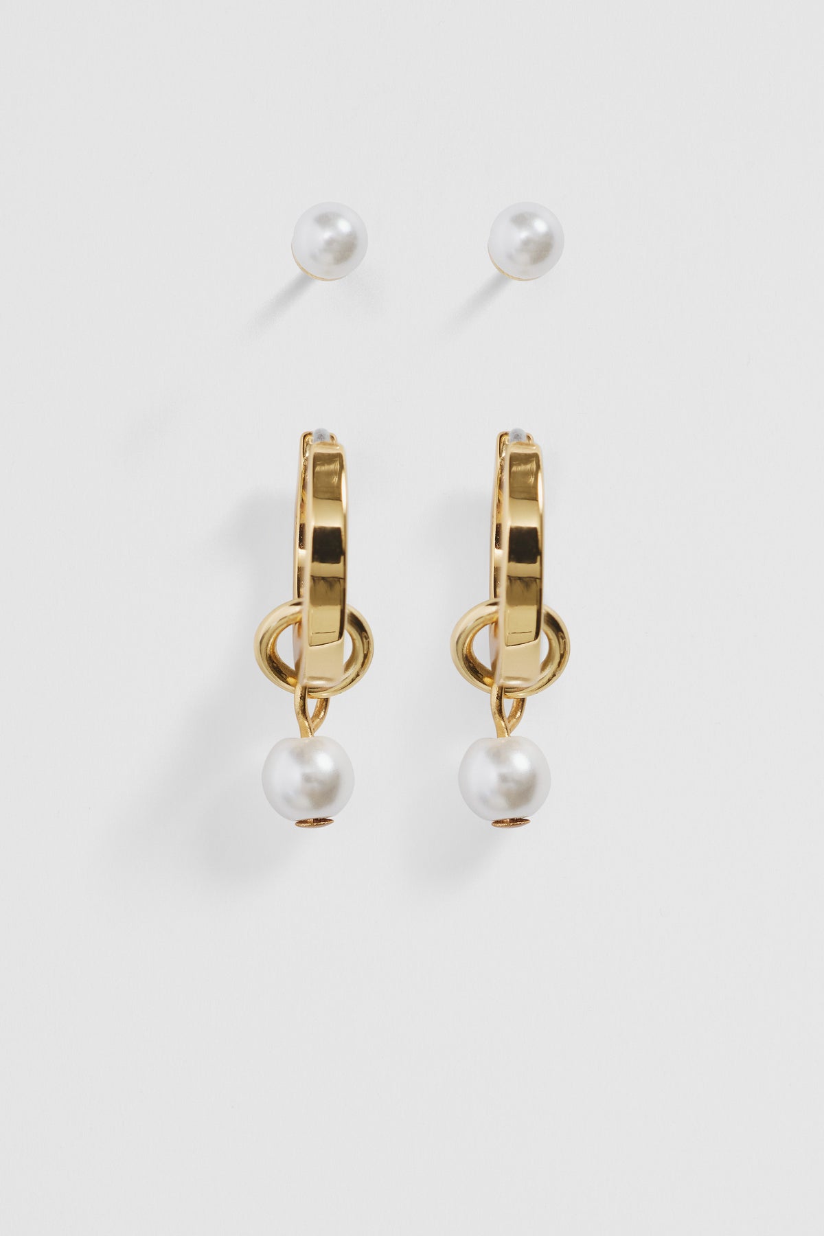 Pearl Charm Earring Pack Of 3