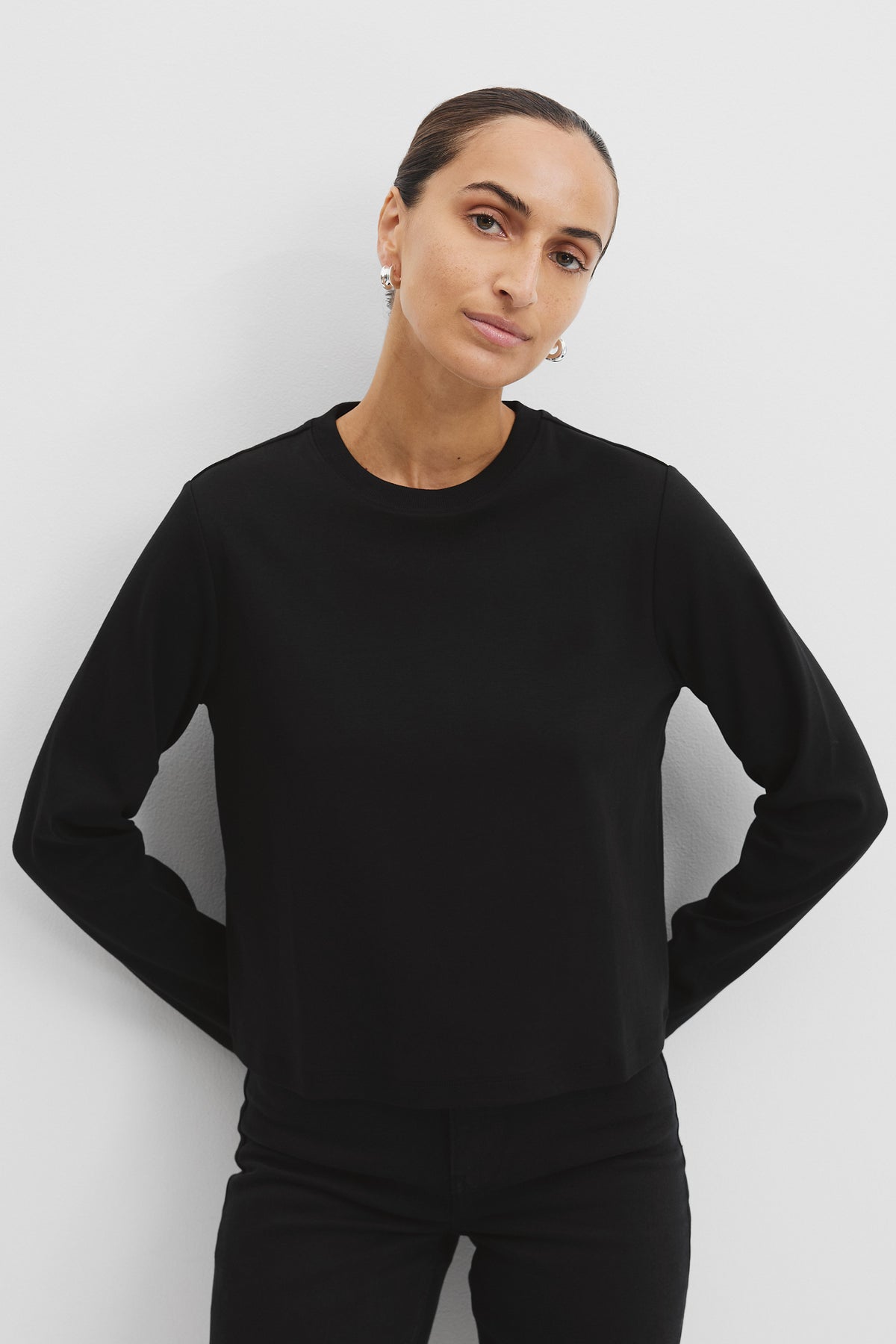 Australian Cotton Long Sleeve Slim Fit T-Shirt