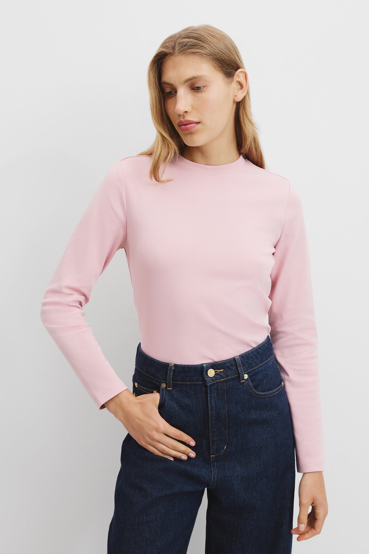 Australian Cotton Long Sleeve Slim Fit T-Shirt
