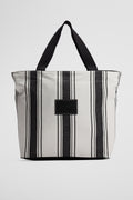 Patch Logo Stripe Shopper