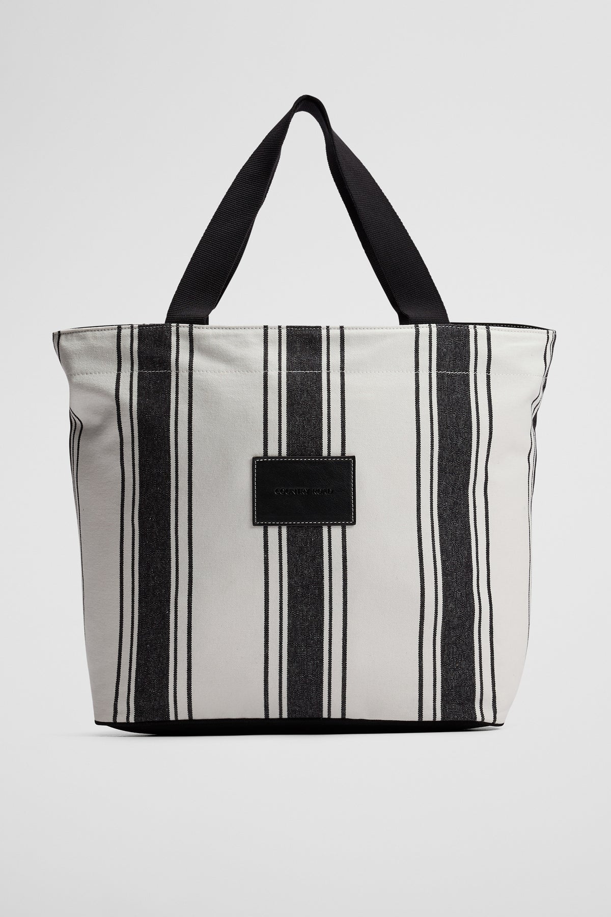 Patch Logo Stripe Shopper