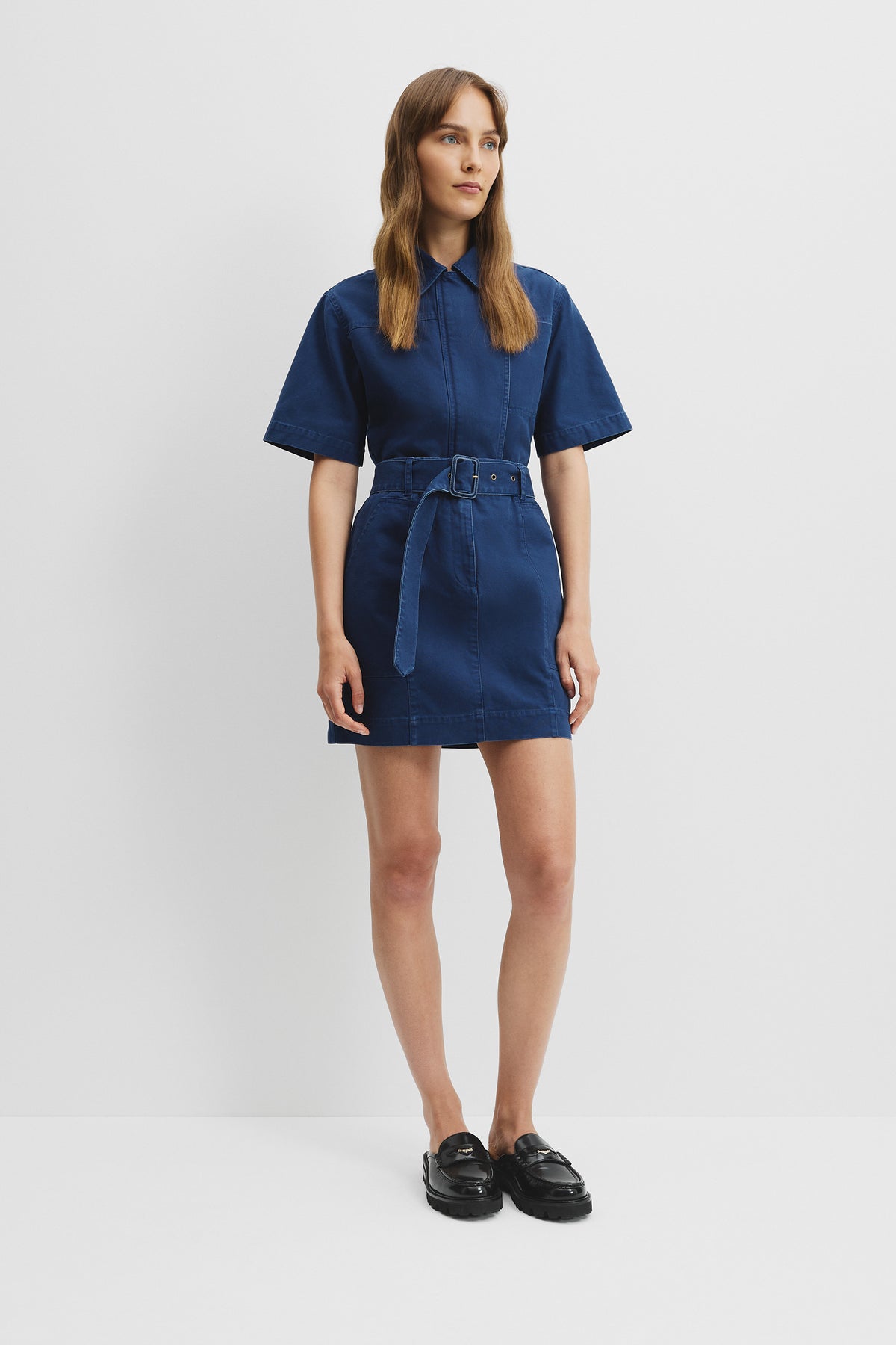 Belted Mini Skirt