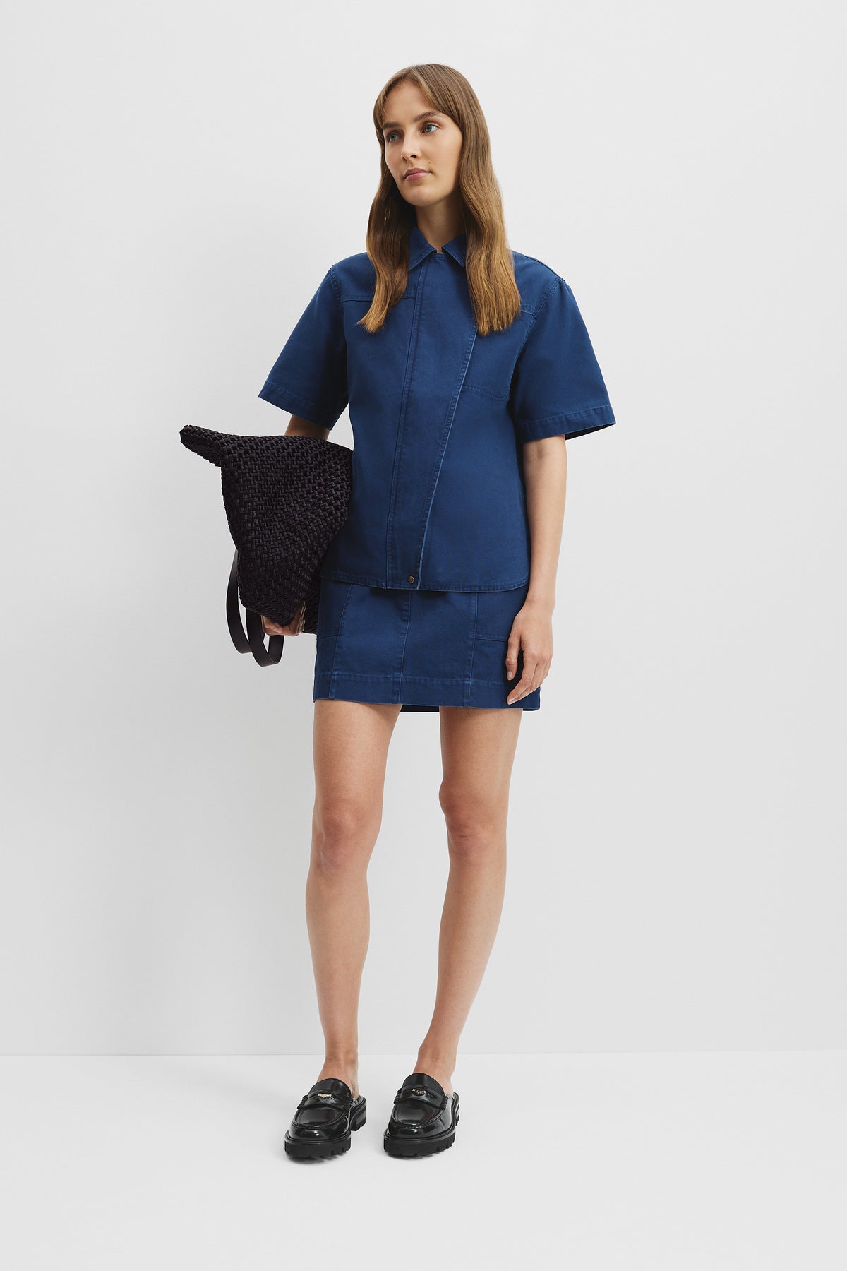 Short Sleeve Washed Cotton Shirt