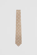 Linen Silk Flower Tie
