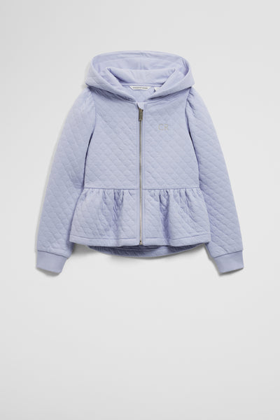 Quilted Zip-Through Sweat