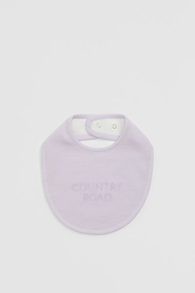 Organically Grown Cotton Waffle Bib