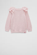 Organically Grown Cotton Pointelle Knit Pullover
