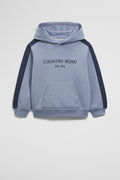 Cotton Panelled Hooded Sweat