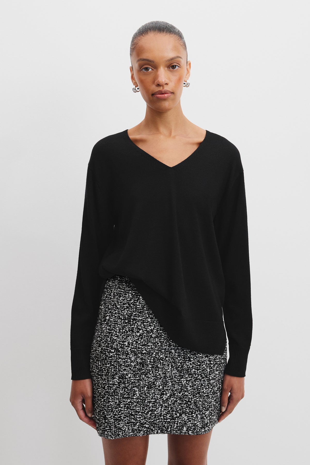 Australian Merino Wool V-Neck Knit
