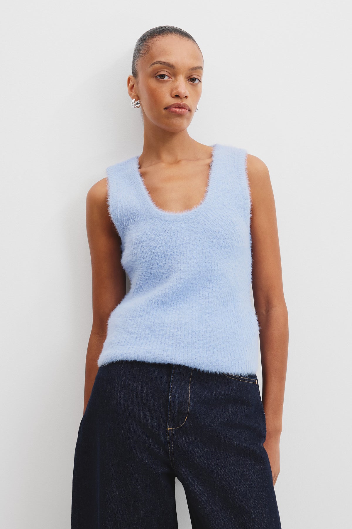 Fluffy Rib Knit Tank