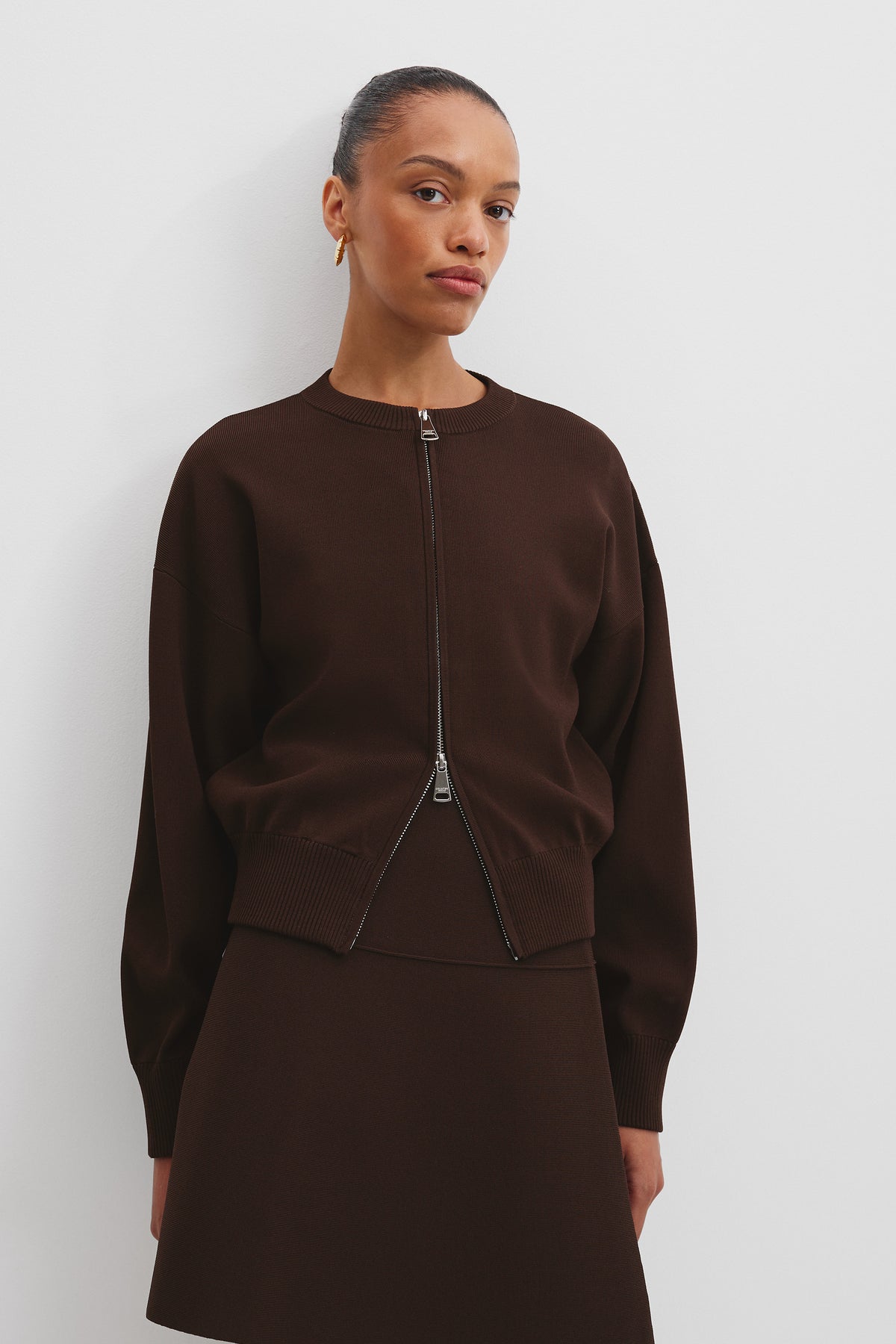 Compact Knit Bomber
