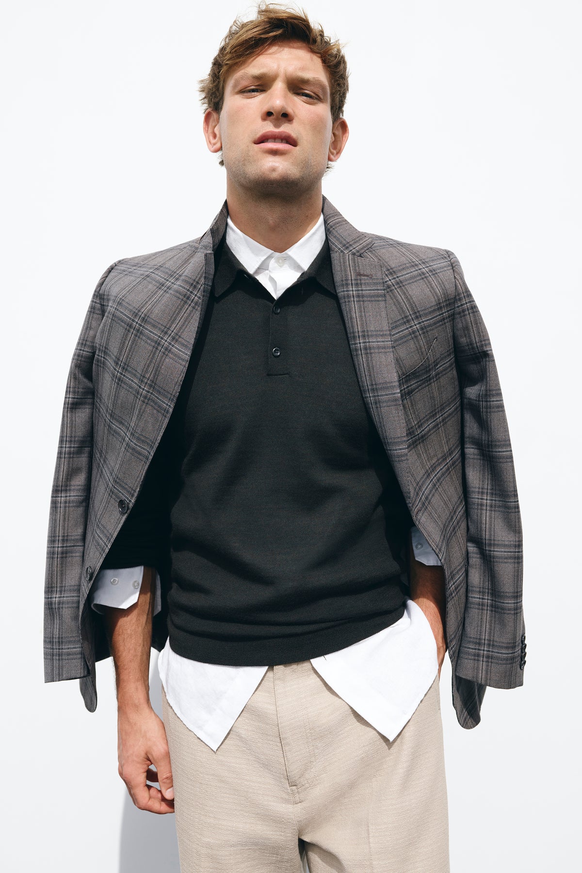 Australian Merino Wool Button Knit Polo