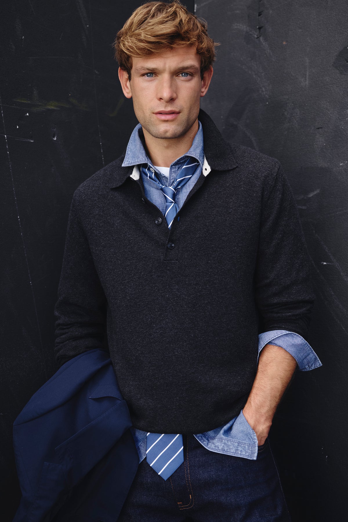 Cotton Wool Knit Polo