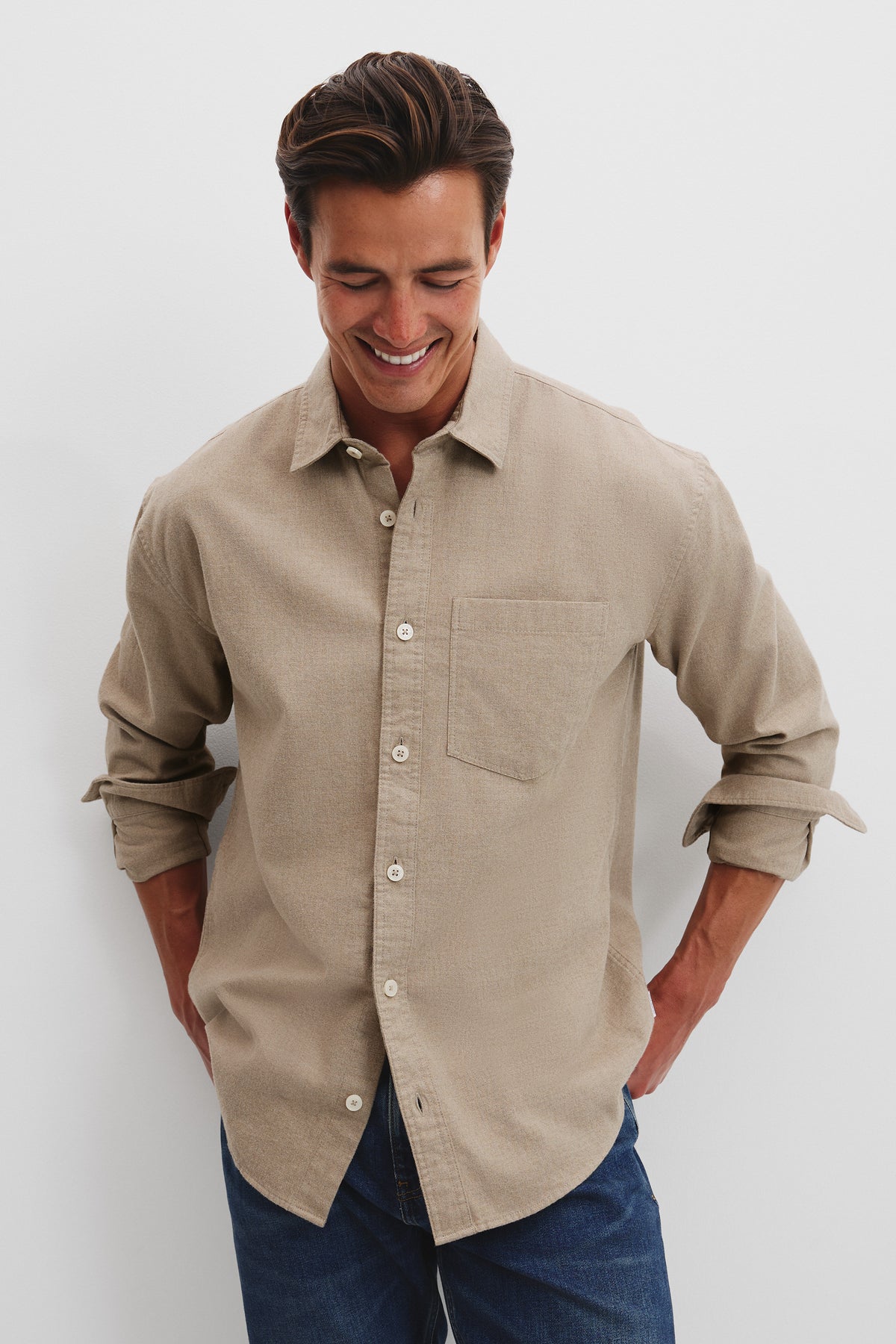 Relaxed Fit Heavy Brushed Shirt