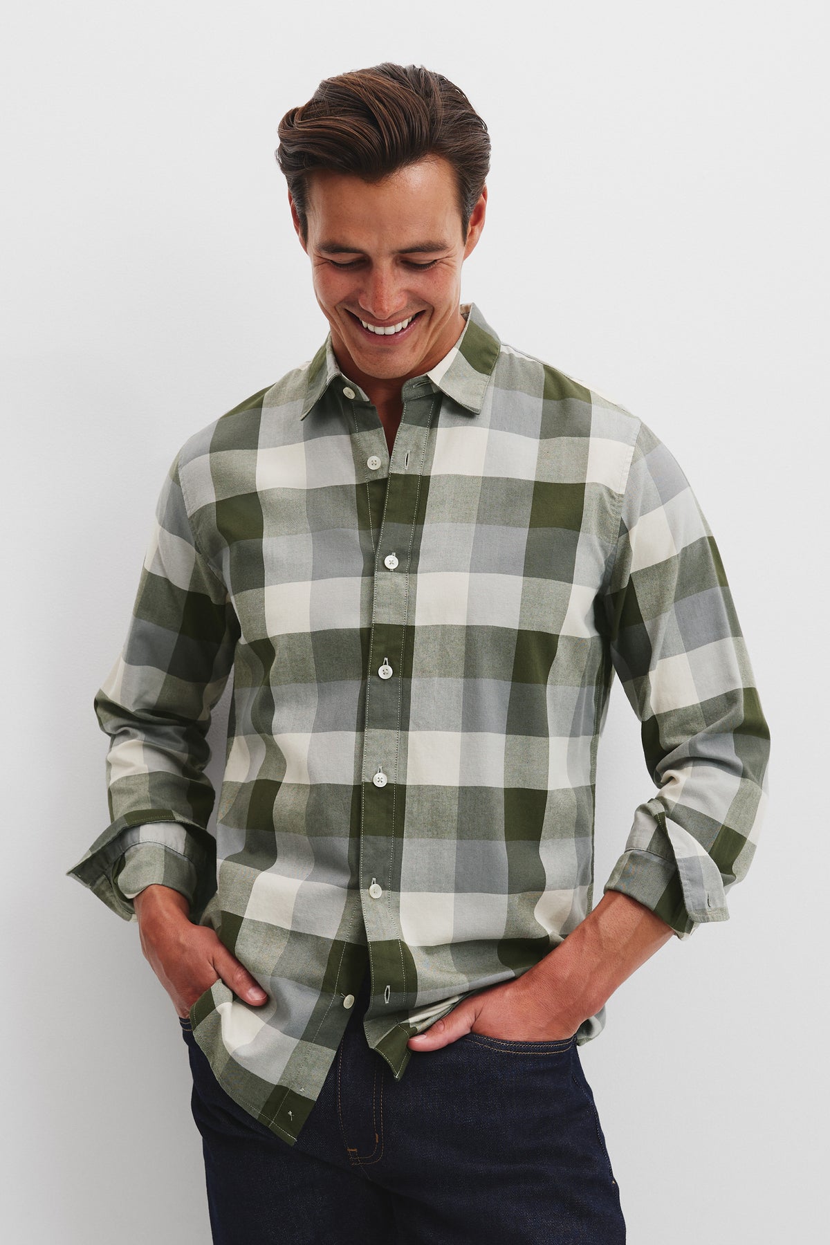 Regular Fit Cotton Flannel Check Shirt