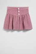Cord Flounce Skirt