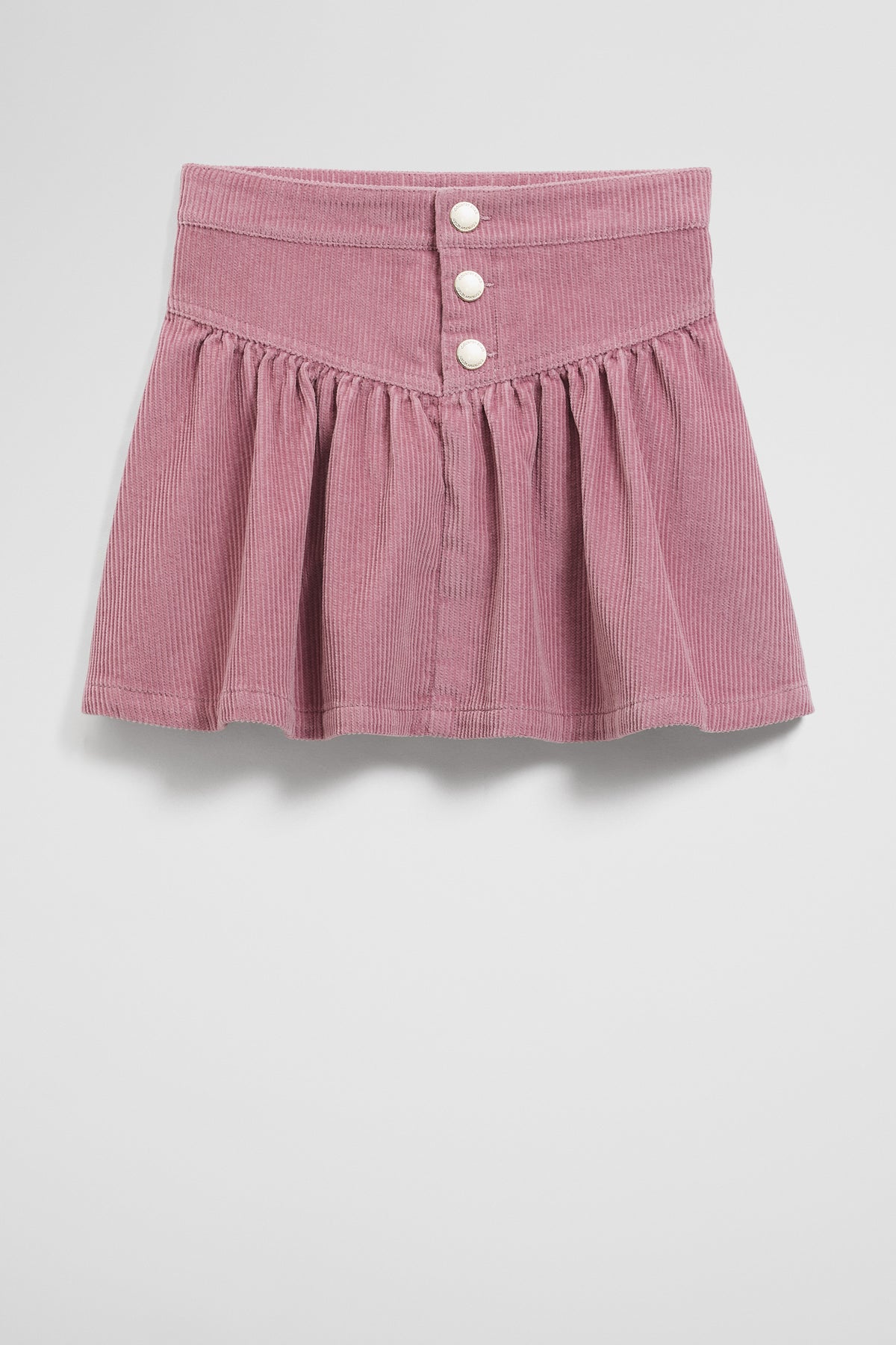 Cord Flounce Skirt