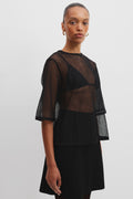 Tweed Lace Top