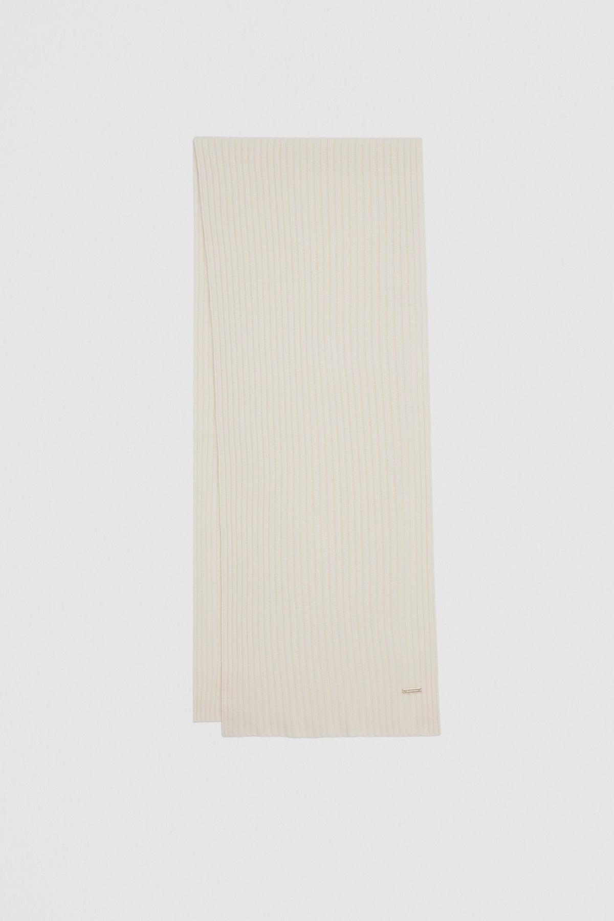 Wool Cashmere Rib Scarf