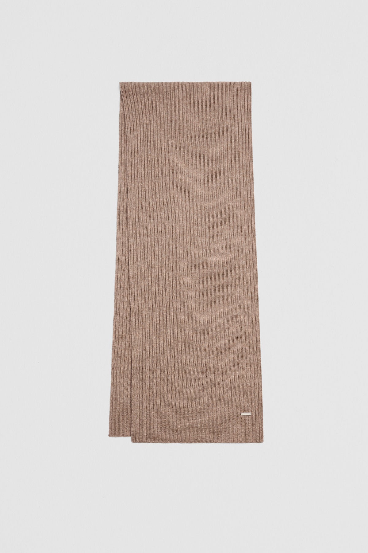 Wool Cashmere Rib Scarf