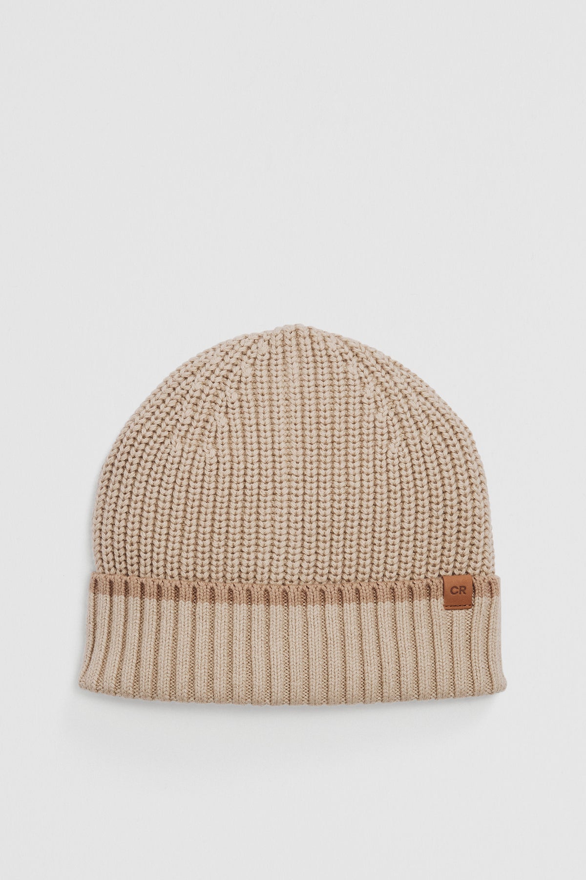 Stripe Rib Knit Beanie
