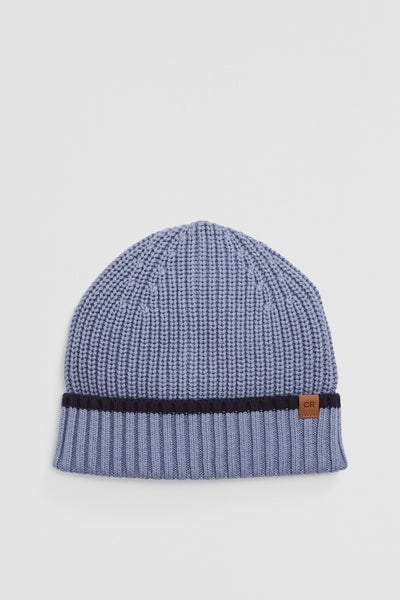 Stripe Rib Knit Beanie