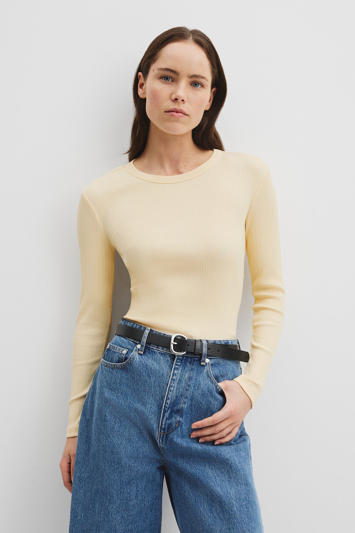 Cotton Fitted Rib Top