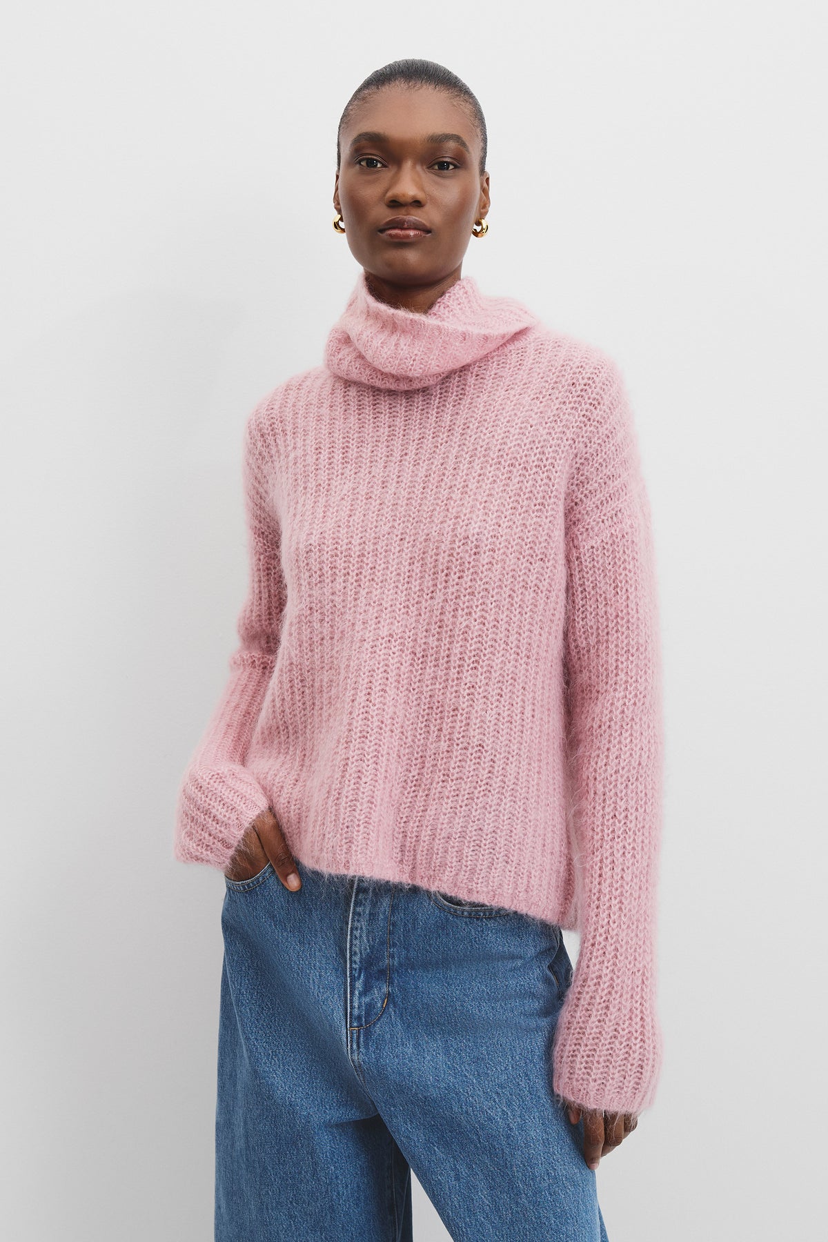 Funnel Neck Lofty Knit