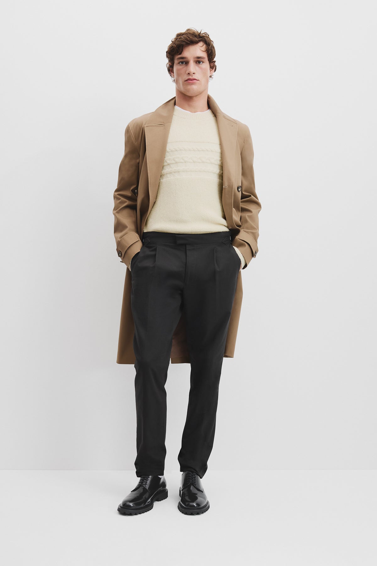 Alpaca Cable Crew Neck Knit