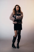 Shearling Crop Jacket