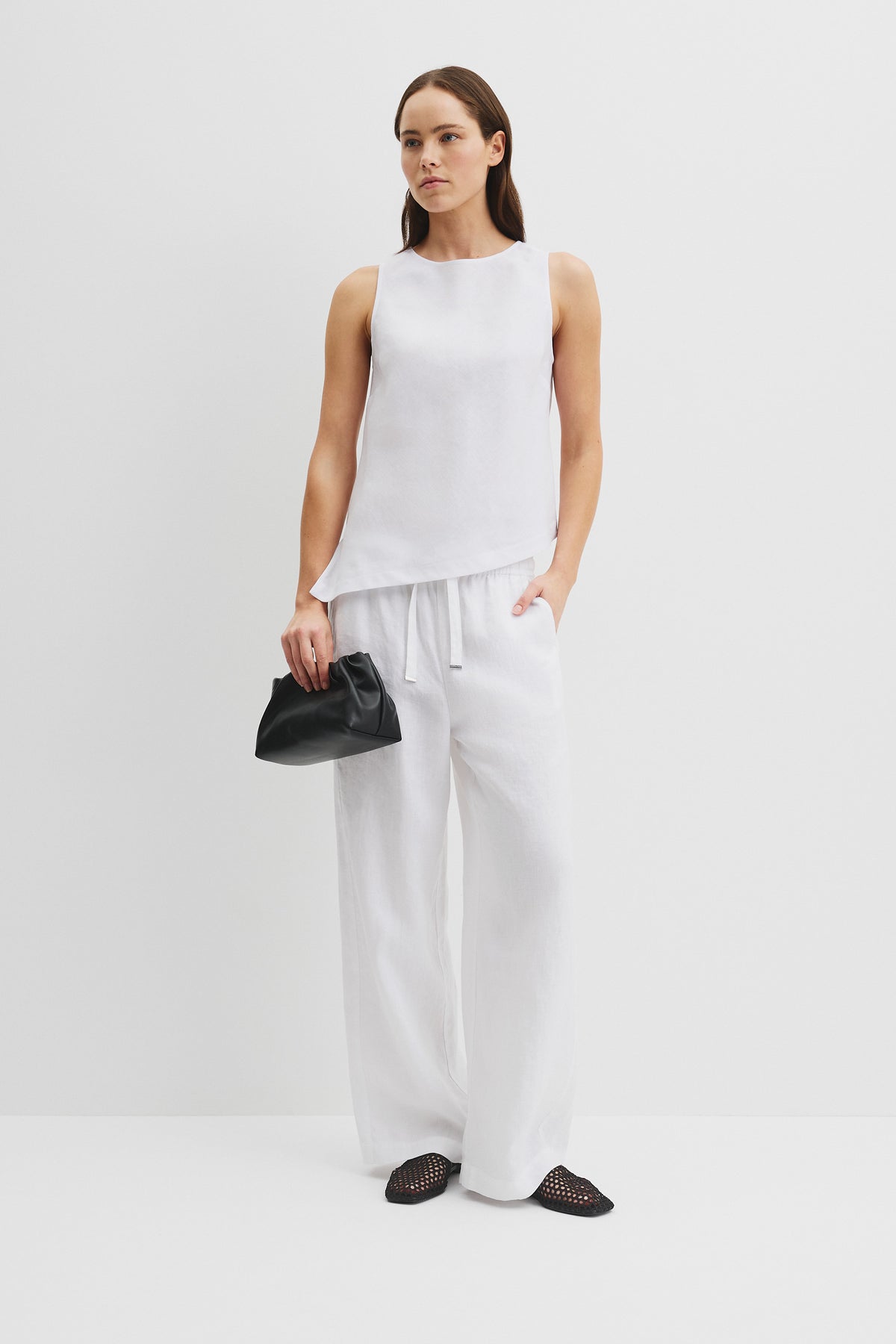 Linen Bias Tank