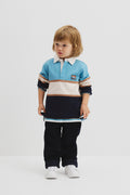 Organically Grown Cotton Block Stripe Rugby