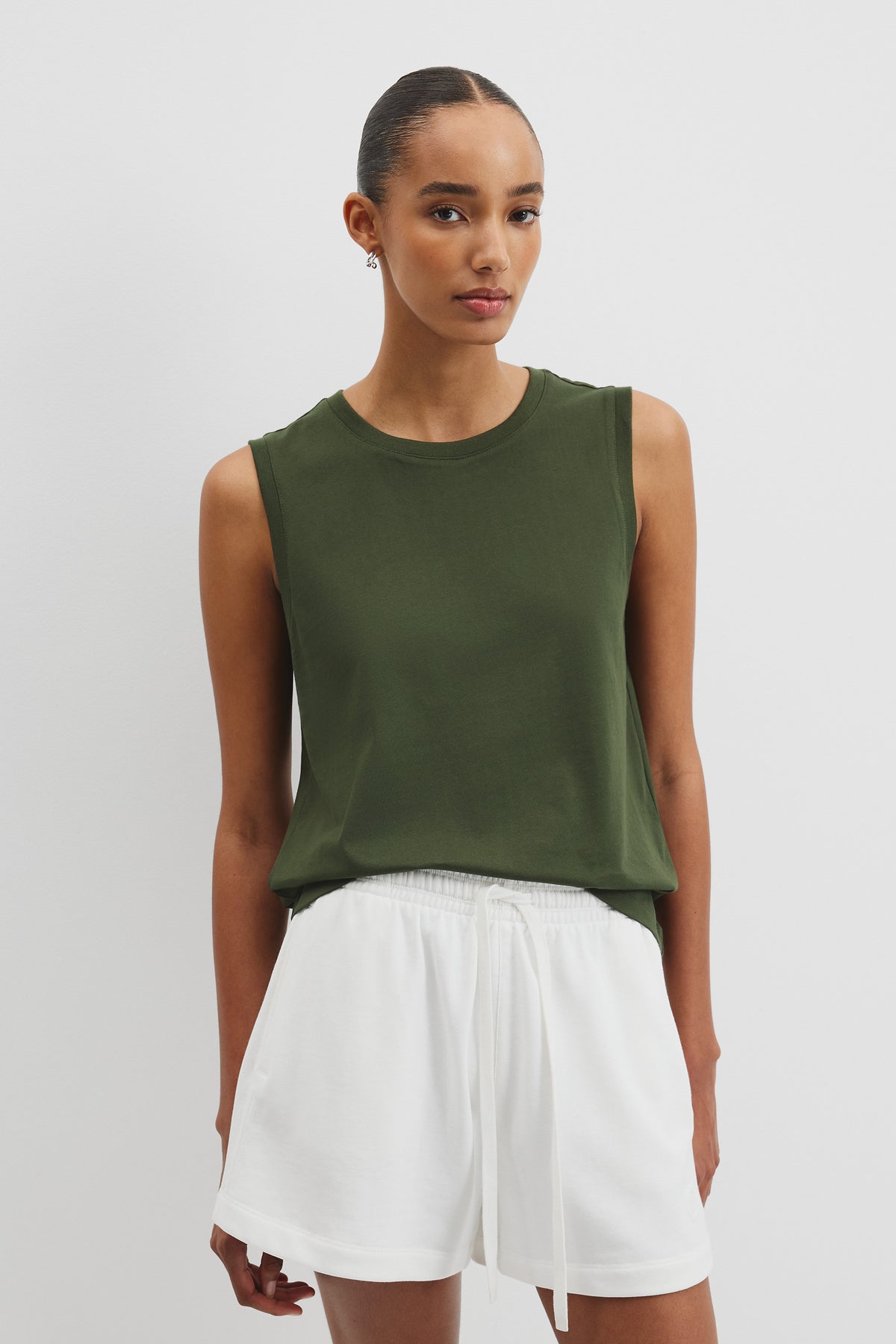 Australian Cotton Relaxed Crew Tank