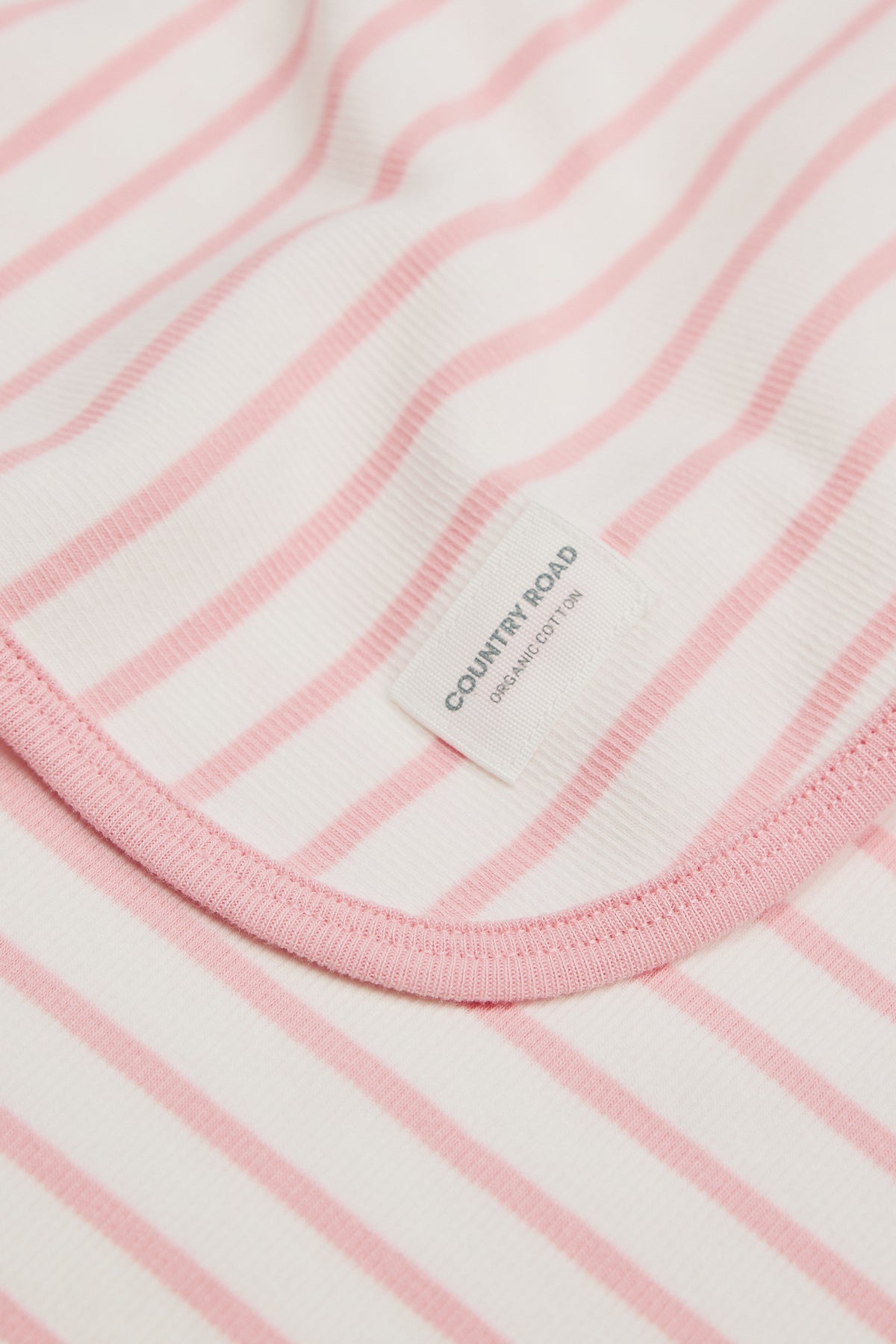 Organically Grown Cotton Stripe Rib Blanket